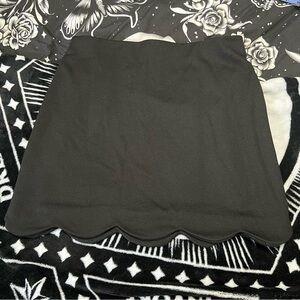 Top Shop Scallop Hem Mini Skirt, US8